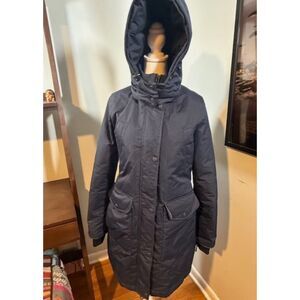 Noize Cruelty-Free Navy Parka Puffer XS Removable Hood Gorpcore Cabincore